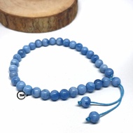 6MM 33-Piece Genuine AQUAMARINE Stone Prayer Beads Bracelet natural