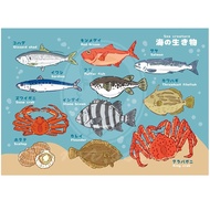 A4 Illustrated Book Poster-Undersea (2 Types) Colorful Sea Life/Azure Deep Life