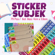 STICKER SUBJEK SEKOLAH RENDAH & AGAMA KAFA (READYMADE)