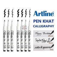 Artline Flat/Chisel Point Calligraphy Black Pen Khat/Arabic 1.0/2.0/3.0/4.0mm