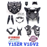 Yamaha Inner Body Black Cover Set Y15ZR V1 V2 Ysuku Standard Original Spare Part Quality Accessories Motor Y15 Hitam