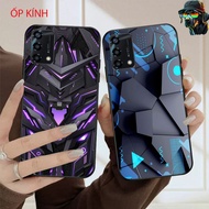 Glass phone case for oppo a74 / oppo a94 / oppo a95 with men's style technology print