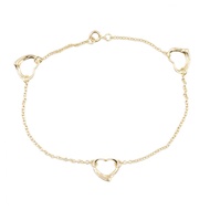 [มือสอง] กำไลข้อมือรูปหัวใจเปิด Tiffany & Co. ขนาดข้อมือ 18 ซม. ทองคำ K18 (ทองคำเหลือง) กำไลข้อมือรู
