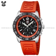 LUMINOX 3149 Men's Analog Watch Pacific Diver Chronograph Quartz 44mm Rubber Strap Black Orange *Ora