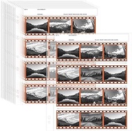Skybooly 100 Pcs Archival Storage Sheets Film Negative Storage 120-4B Negative Page Preserver Negati