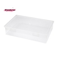 Plastic File Organizer Transparent Square Storage Box A4 Storage Box File Storage Box