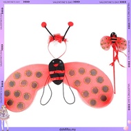 Children Halloween Costume Little Bee Wings Props Performance Costume Princess Dance Skirt Wings Fou
