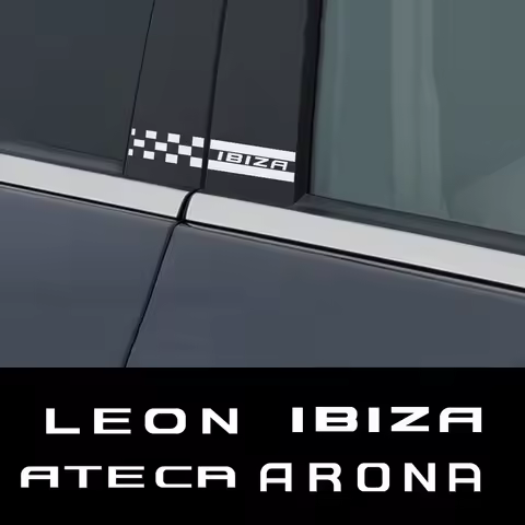 Auto B Pillar Car Stickers for Seat Leon MK2 MK3 Ibiza 6J 6L Arona Ateca Car Styling Molding Trim Re