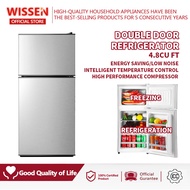 WISSEN Refrigerator Two Door Refrigerator, 138 L/4.87 cu ft, 60 L/2.11 cu ft Freezer, Smart Refriger