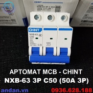 [ Chính hãng ] Aptomat CHINT NXB-63 3P bộ ngắt mạch CB tép MCB 220V 16A 20A 25A 32A 40A 50A 63A