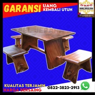 Meja makan kayu jati trembesi meh suar minimalis bulat ukiran asli jepara asli set 4 6 8 kursi 4 6 8