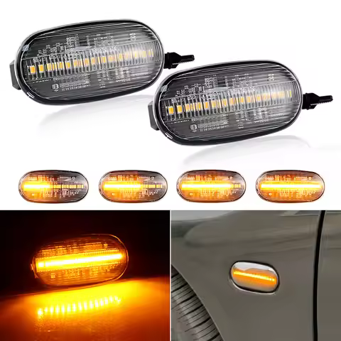 Dynamic For Mitsubishi Triton L200 2005-2015 Pajero Montero Sport Nativa 08-16 LED Side Marker Blink