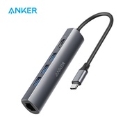 Anker USB C Hub  5-in-1 USB C Adapter with 4K USB C to HDMI Ethernet Port 3 USB 3.0 Ports for MacBoo