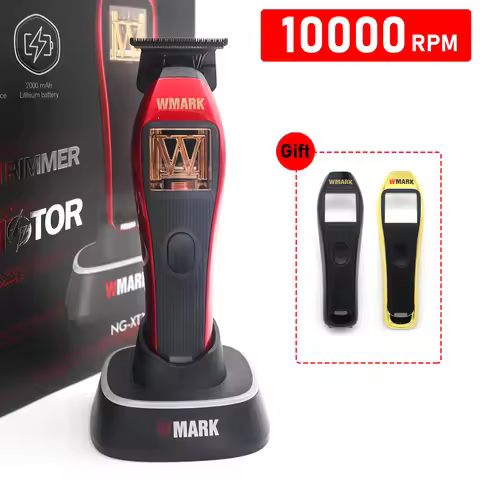 WMARK NG-XT1 10000RPM Magnetic Vector Motor Professional Men's Detail Hair Trimmer DLC Blade with Se