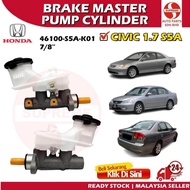S2U Car Cylinder Brake Master Pump Assy Honda Civic 1.7 S5A 7/8 46100-S5A-K01 Servo Booster Brek Pam