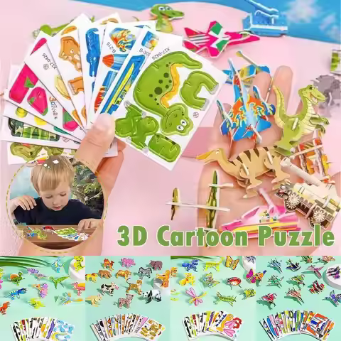 Funny Insect Paper Jigsaw Puzzles Educational Toys for Kids Birthday Party Favors Giveaway School Re
