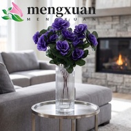 MENGXUAN Artificial Azalea Flowers Branches, Real Touch Fake Flowers Simulation Azalea Floral, Simul