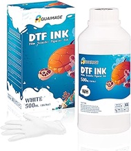 Premium DTF White Ink 500 ml, DTF Transfer Ink for PET Film, Refill Ink for Epson printheads ET-8550