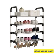 SG Home Mall JIJI (TITAN Steel Shoe Rack) /Steel/ PP / 4 Tier / 5 Tier / 6 Tier / Easy Assemble / (SG)