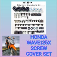 HONDA WAVE125X BODY SCREW COVER SET WAVE 125 X SCREW COVER SET HONDA ULTIMO WAVE125X FULL SET
