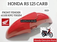 HONDA RS/XRM 125 CARB FRONT FENDER RED