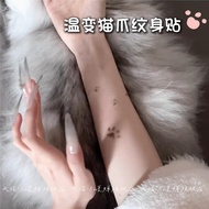 Temperature Change Cat Claw Tattoo StickerCat Claw Temperature Change Color Tattoo Sticker Body Temp