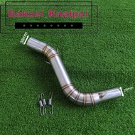 Sambungan Knalpot Leter S kobra inlet 38-50mm Beat Mio Vario Scoopy dll