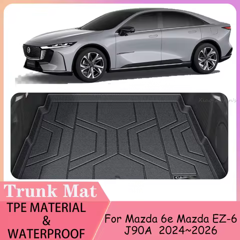 For Mazda 6e Mazda EZ-6 J90A 2024 2025 2026 Car Trunk Mat Boot Covers Scratch Protection Waterproofi