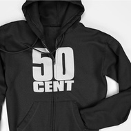 Zipper Hoodie Jacket - 50 Cent Logo
