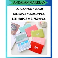 AM ID CARD WALLET / CUTIE RIBBON CARD WALLET / BEAUTIFUL MACARON COLOR ID CARD HOLDER