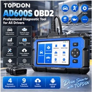 【Direct Japan】 TOPDON AD600S OBD2 Diagnostic Tool, ABS/SRS/AT/Engine Diagnostic Tool, 9 Reset Funct