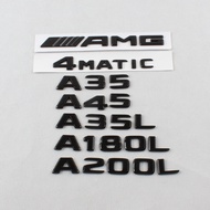 Suitable for Mercedes-Benz Benz Modified Black Car Rear Mark A180L A200L A35 A45 A35L Rear Mark Word