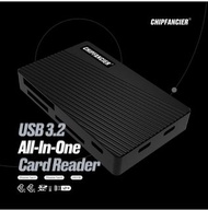 CHIPFANCIER ALL IN ONE USB 3.2 CARD READER #Type A+Type B+SD Reader #全新行貨 #不議價