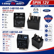 Mazda ford fomoco 4pin 5pin relay 12v GU5T-14B192-HA 8T2T-14B192-AB 4RA 933 716-07 2321A22
