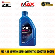 SK ZIC M5 4AT 10W-40 800ml/1L Semi Synthetic Scooter Engine Oil