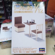 HA62007 1/12 family restaurant table and chair