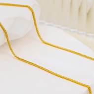 12.5 (Not Gold-Plated) [Pure Gold Chopin Chain 53-60cm Adjustable] Weight about 1.8-2g (with Certifi
