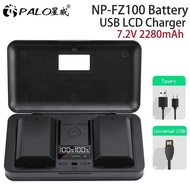 NP-FZ100 NPFZ100 NP FZ100 Battery with Charger Case for a9 A9M2 a7R a7c a7iv III A6600 A7m3 A7R3 a7s