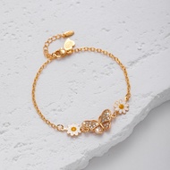 Hyl Jewelry 619B Gelang Titanium Wanita  Bangle Bracelet Terbaru Anti Karat Dan Keroncong Lilit Asli