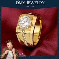 DMY Jewelry Emas Korea Cop 916/Cincin Suasa Lelaki Original/Diamond Men Ring