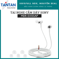 TAI NGHE CẮM DÂY MDR-EX155AP | Loa Neodymium 9mm - Jack cắm stereo mạ vàng - Dây dài 120cm - Micro