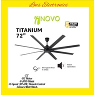INOVO TITANIUM 72" CEILING FAN 8 BLADE