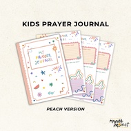 Kids Prayer Journal + Letters to God | Peach Version | Manna Project | Sunday School Book | Bible st
