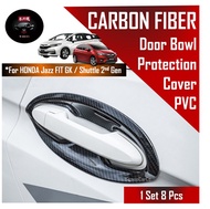 🔥SG SELLER🔥Honda Jazz Fit GK3 GK5 Car Door Handle Bowl OUTER Cover Trim Carbon Fiber Accessories