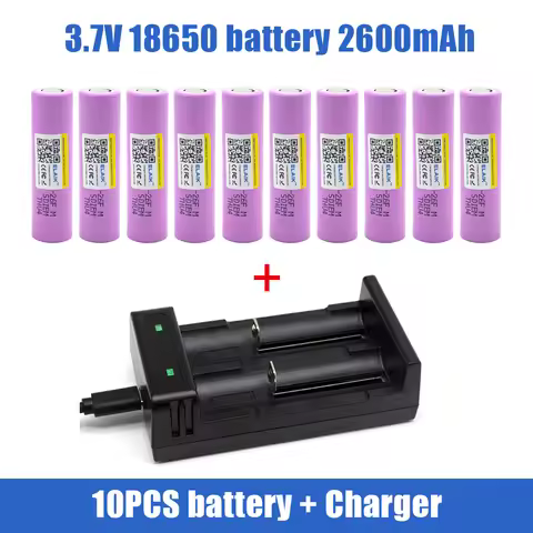 26F 18650 2600mAh Rechargeable Battery 3.7V ICR18650-26F High Drain 20A For Headlamp Torch Flashligh