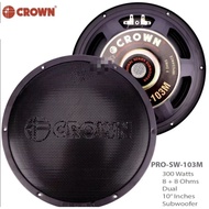 CROWN PRO-SW-103M 10" PROFESSIONAL SUBWOOFER SPEAKER 300W