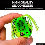 SIMULR 5Pcs Tube Bait,  Eyes with Fishing Hooks Frog Soft Lure, Wobbler Horizontal 6cm 13g/4.6cm 6g 