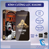 Redmi 13C tempered glass (shared with A05S) Kingkong full screen phone screen protector