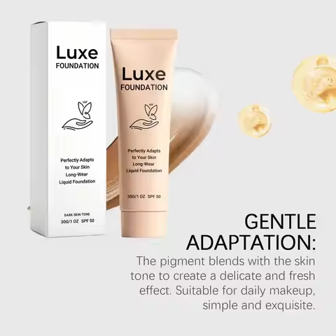 Color Changing Luxe Foundation SPF50 Sun Protection Skin Tone Matching Liquid Makeup Smooth Lightwei
