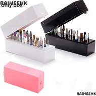 BAIHEIH Nail Drill Bits Holder, Dustproof 30 Holes Dustproof Bit , Durable Nail Art Supplies Portabl